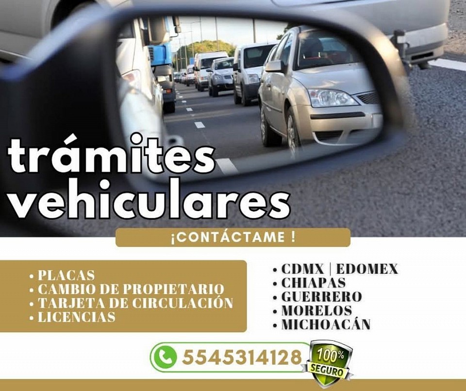 Trámites vehiculares para automóviles.