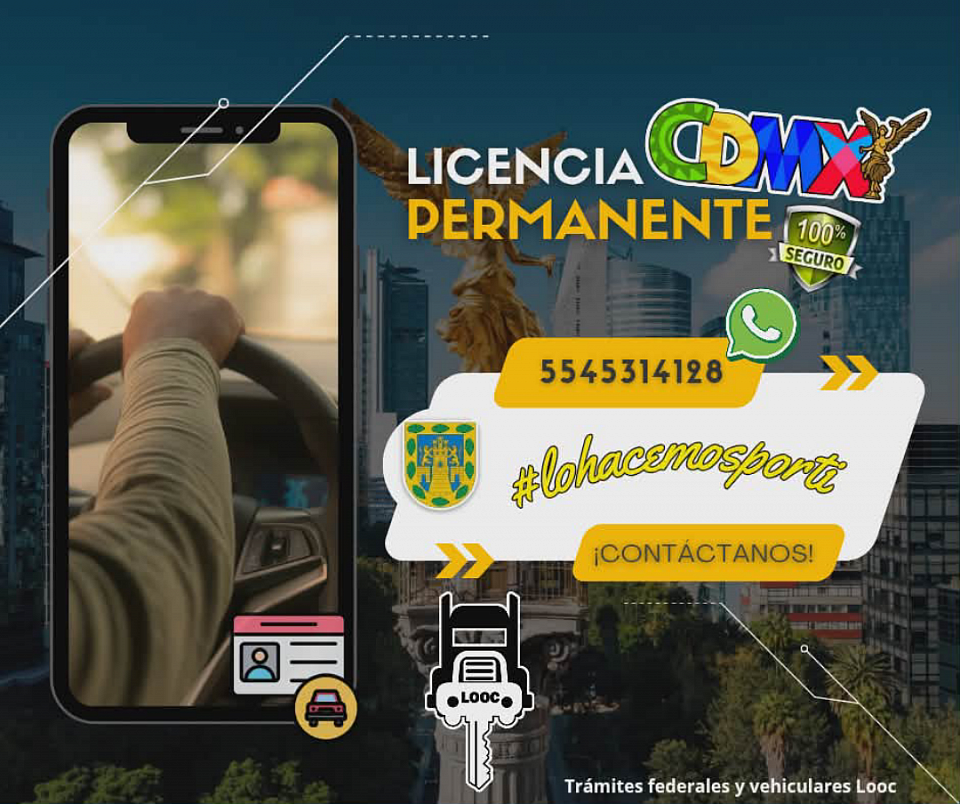 Licencia permanente CDMX.